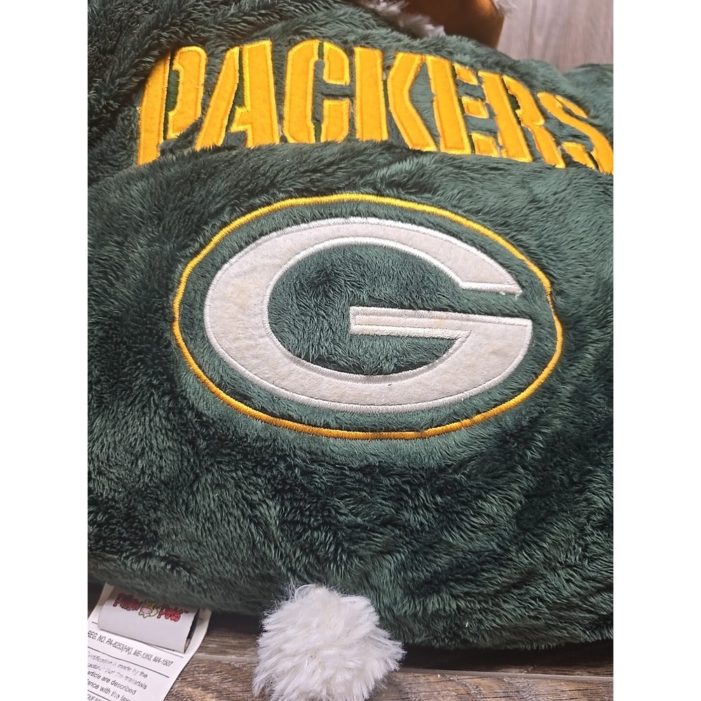 Green‎ Bay Packers Vintage Helmet NFL 18" Pro Football Plush Pillow Pets Large - Picture 13 of 14